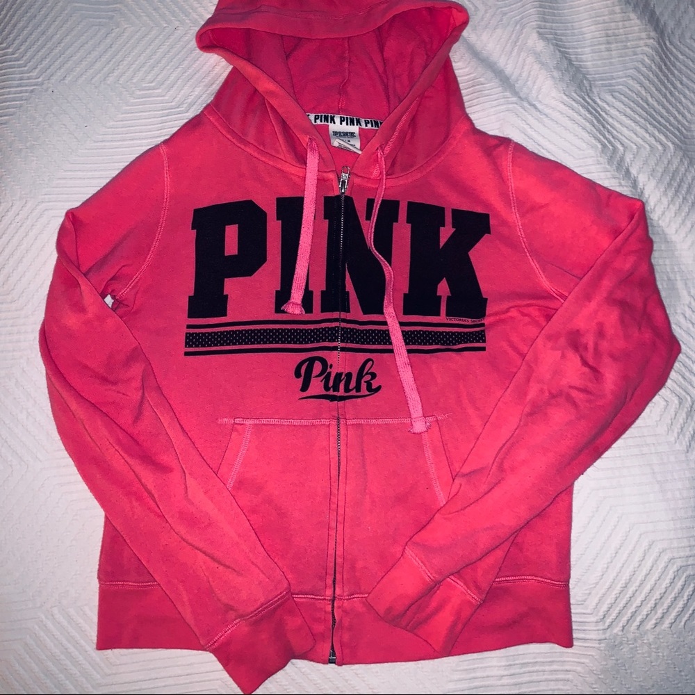 PINK Victoria’s Secret Drawstring Zip Hoodie